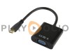 Cable Adaptador Mini HDMI a VGA con Salida Audio